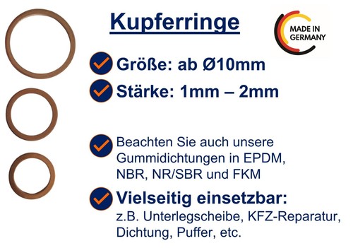 Set kupferdichtungen - 10,