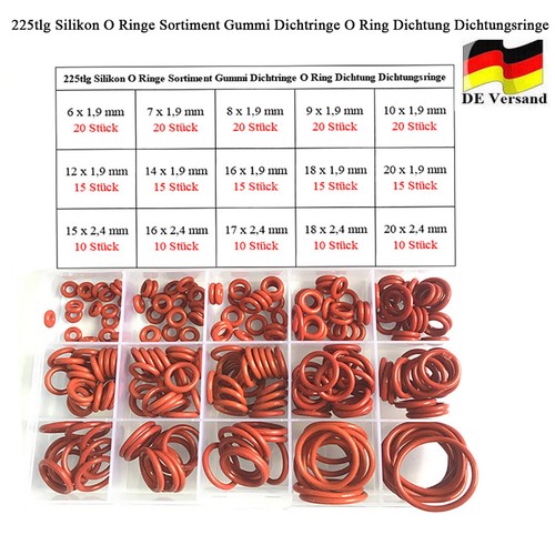 225x silikon ringe sortiment - 225x,
